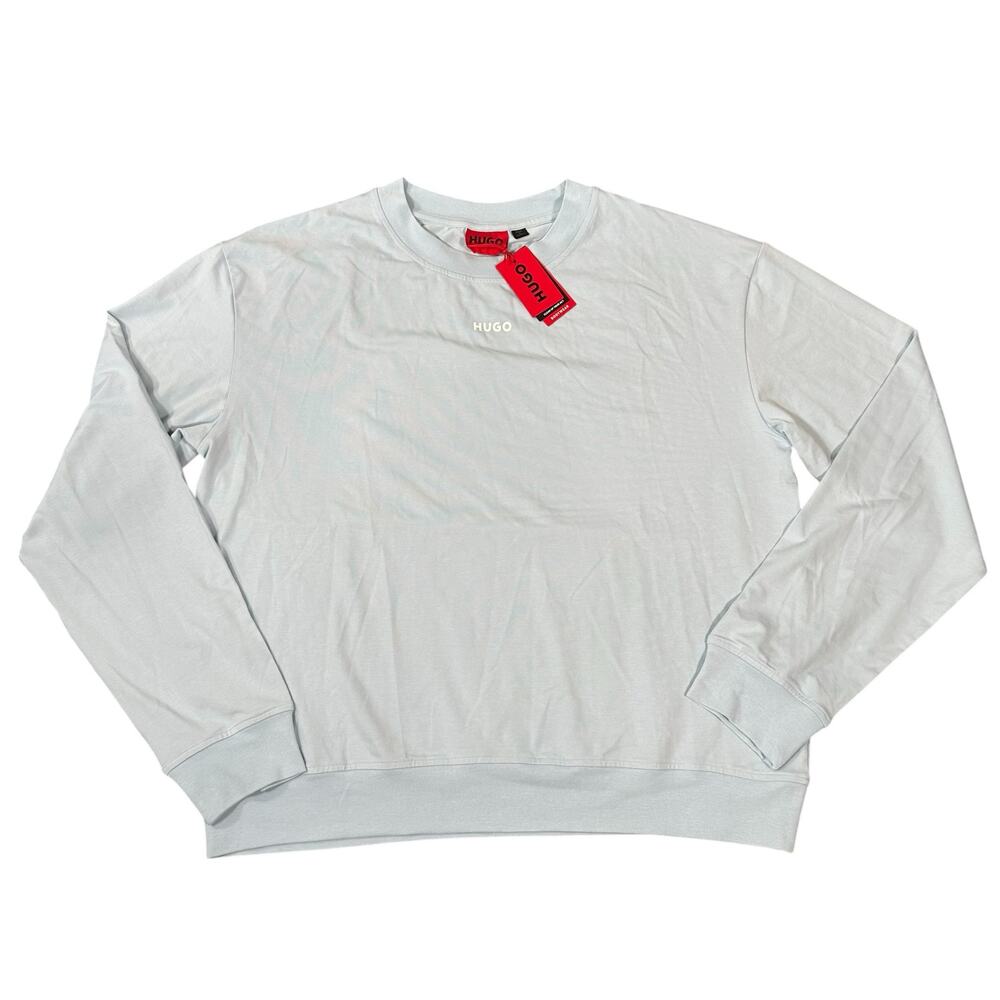 Hugo Boss Women's Shuffle Sweatshirt Bodywear Light Blue‎ Size XL
